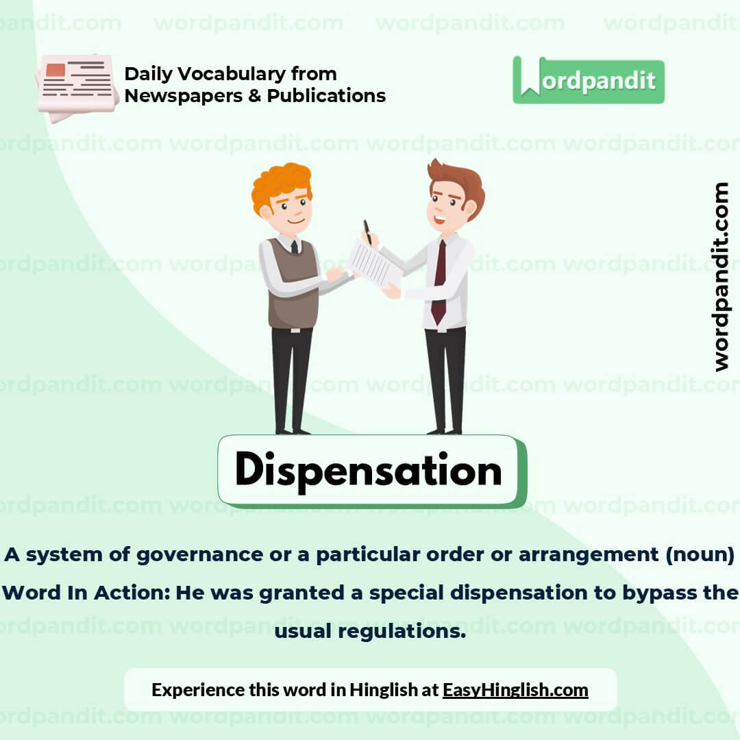 Dispensation Picture Vocabulary