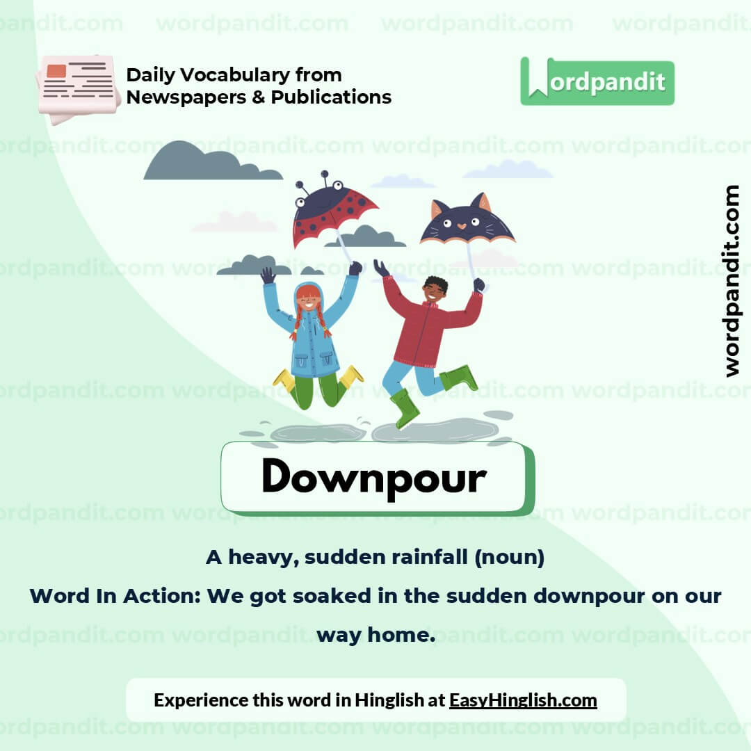 Downpour Picture Vocabulary