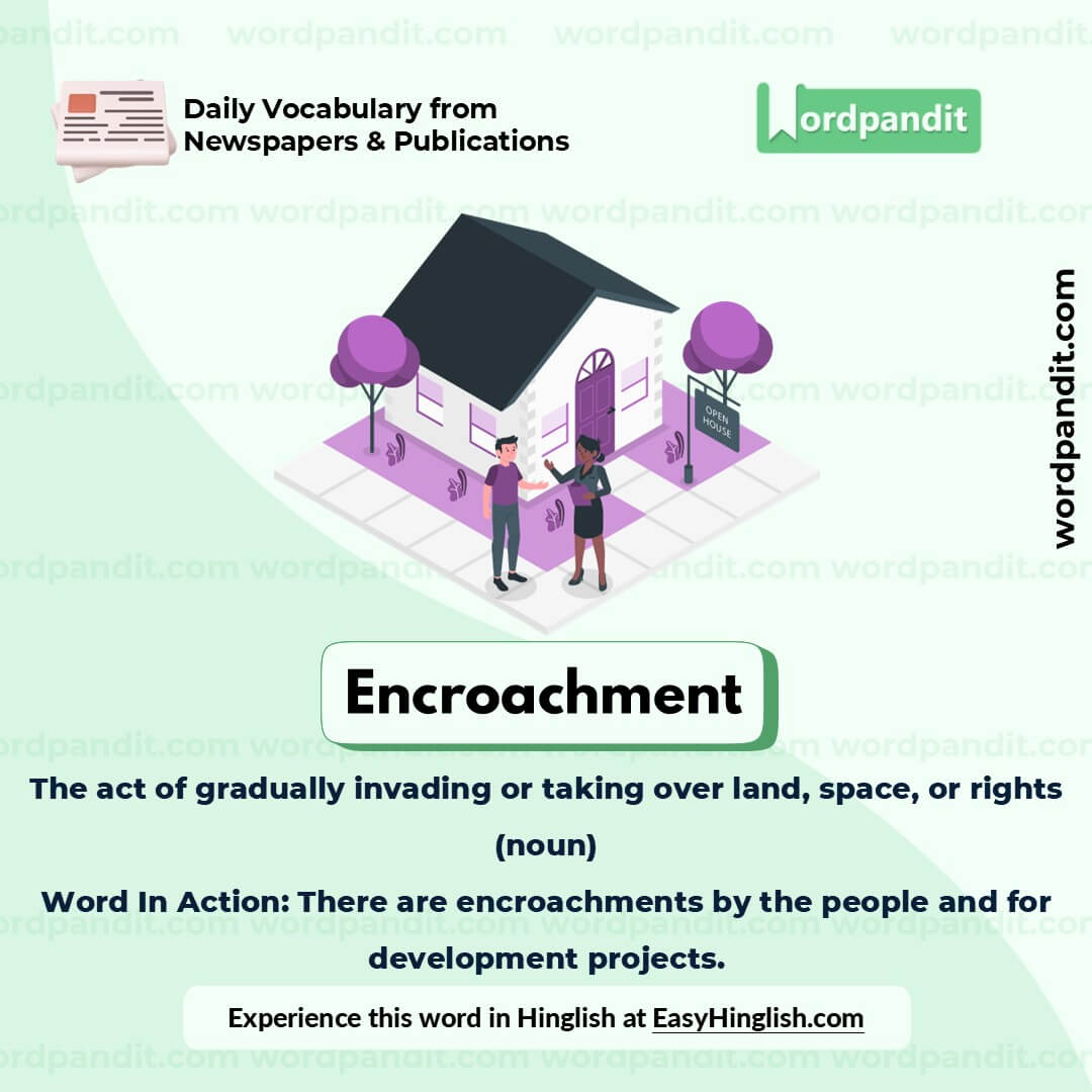 Encroachment Picture Vocabulary