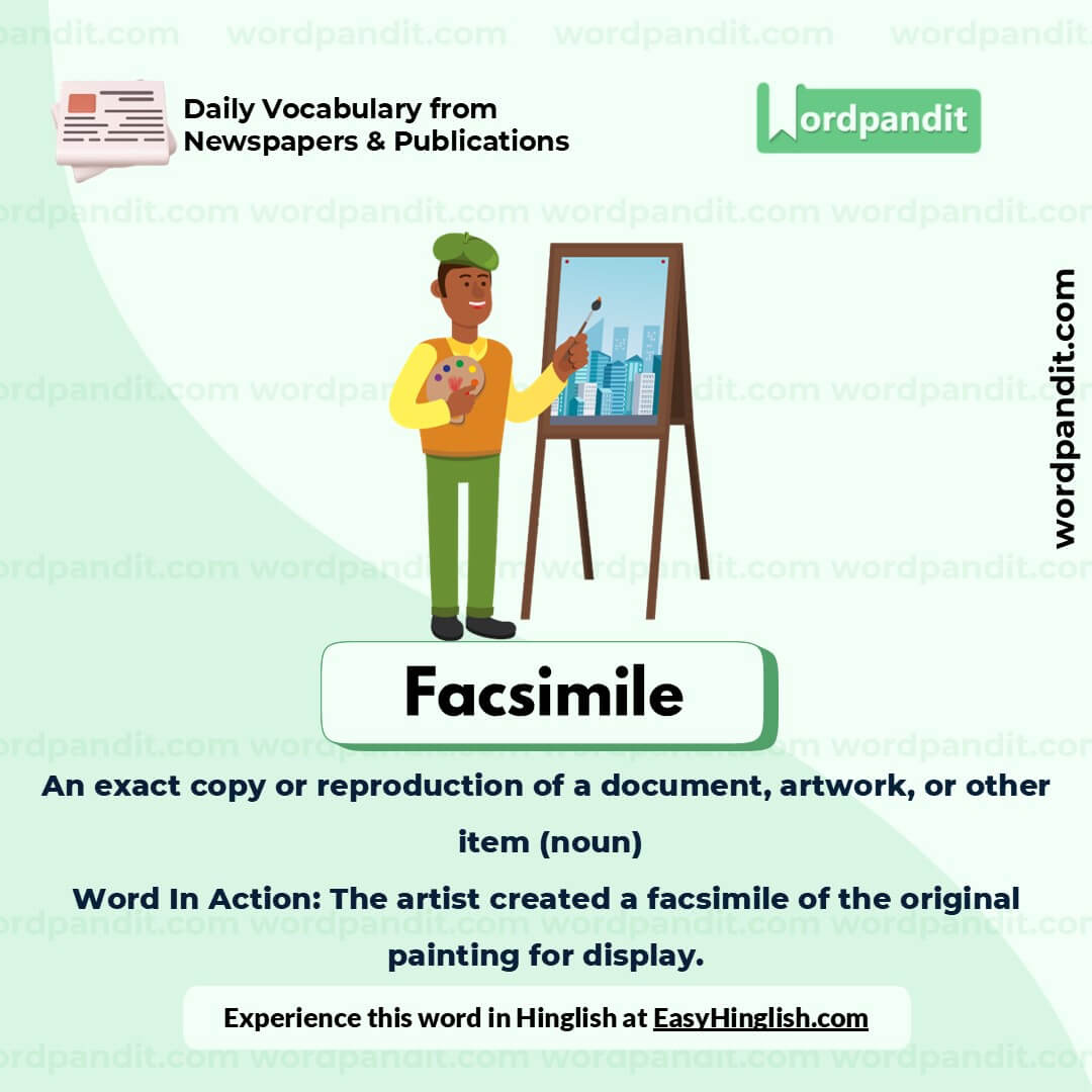 Facsimile Picture Vocabulary