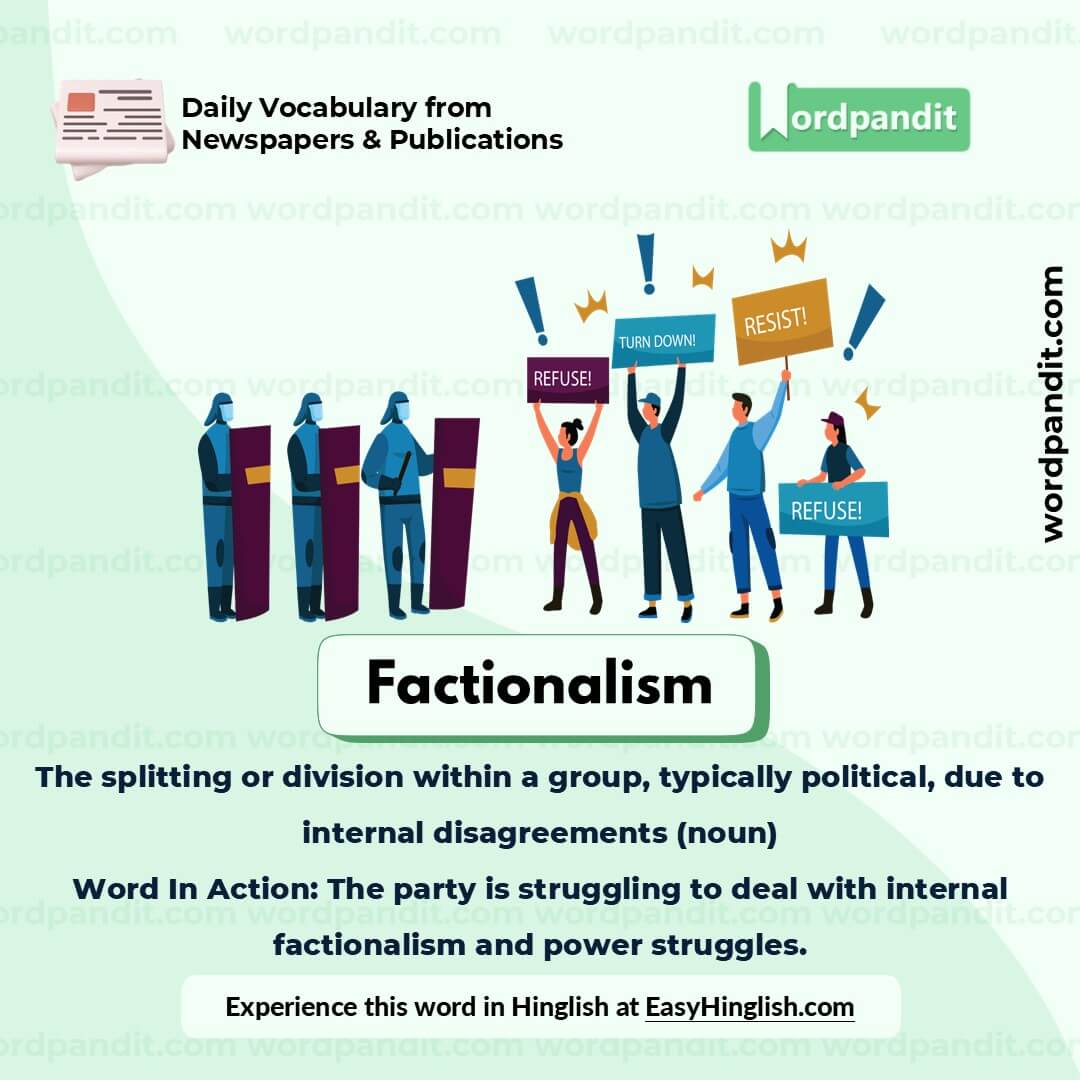 Factionalism Picture Vocabulary