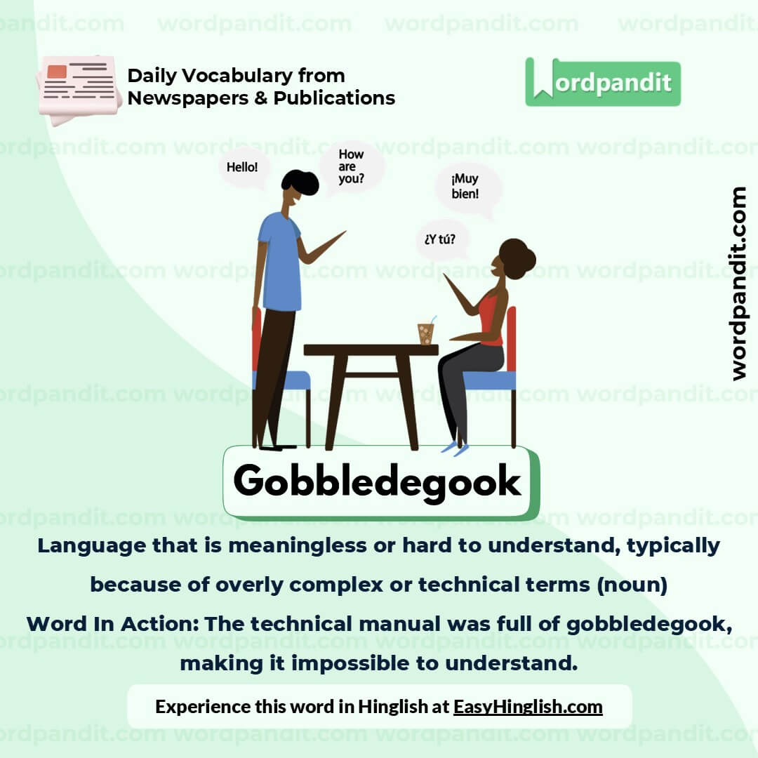 Gobbledegook Picture Vocabulary Gobbledegook Picture Vocabulary