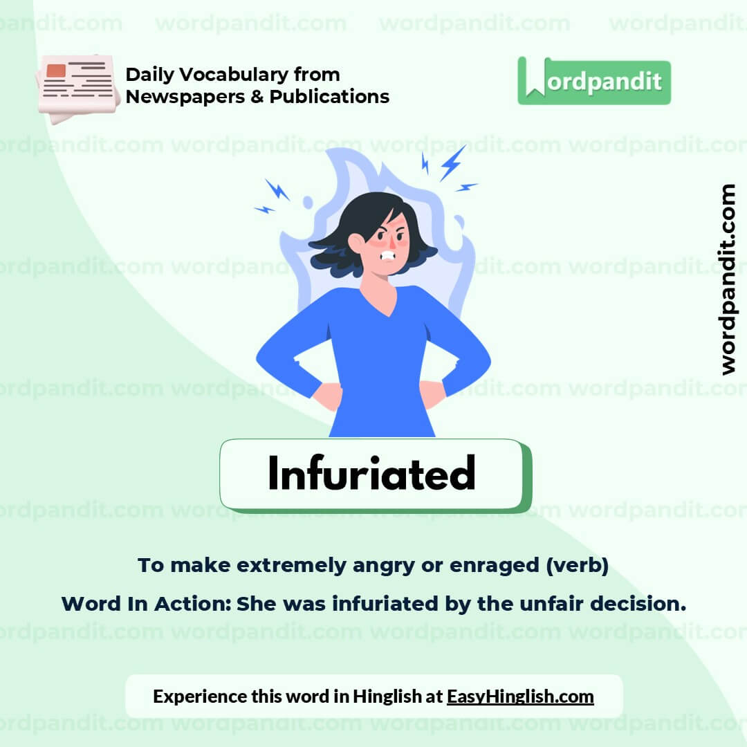 Infuriated Picture Vocabulary