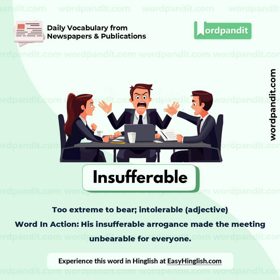 Insufferable Picture Vocabulary
