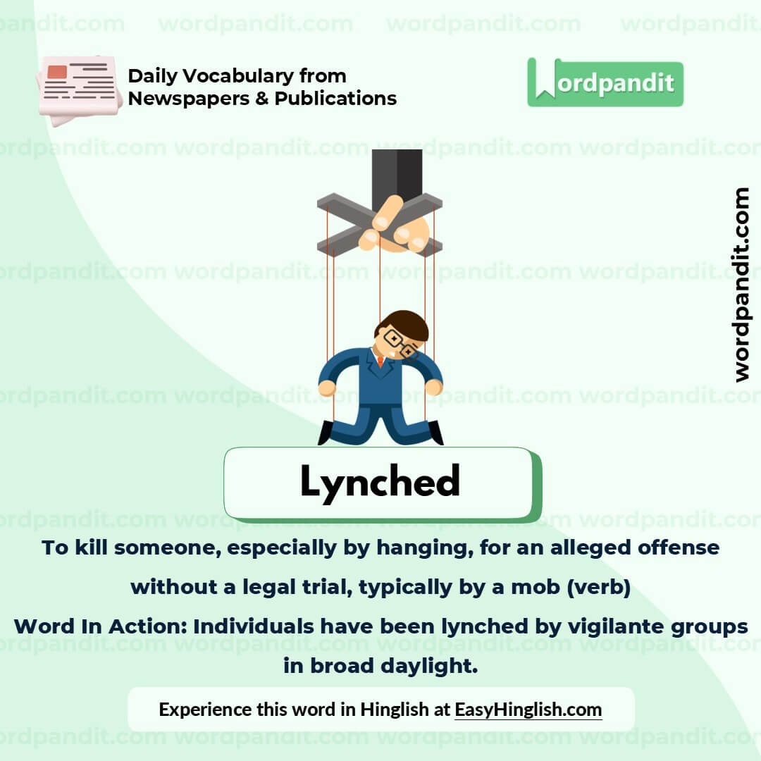 Lynched Picture Vocabulary