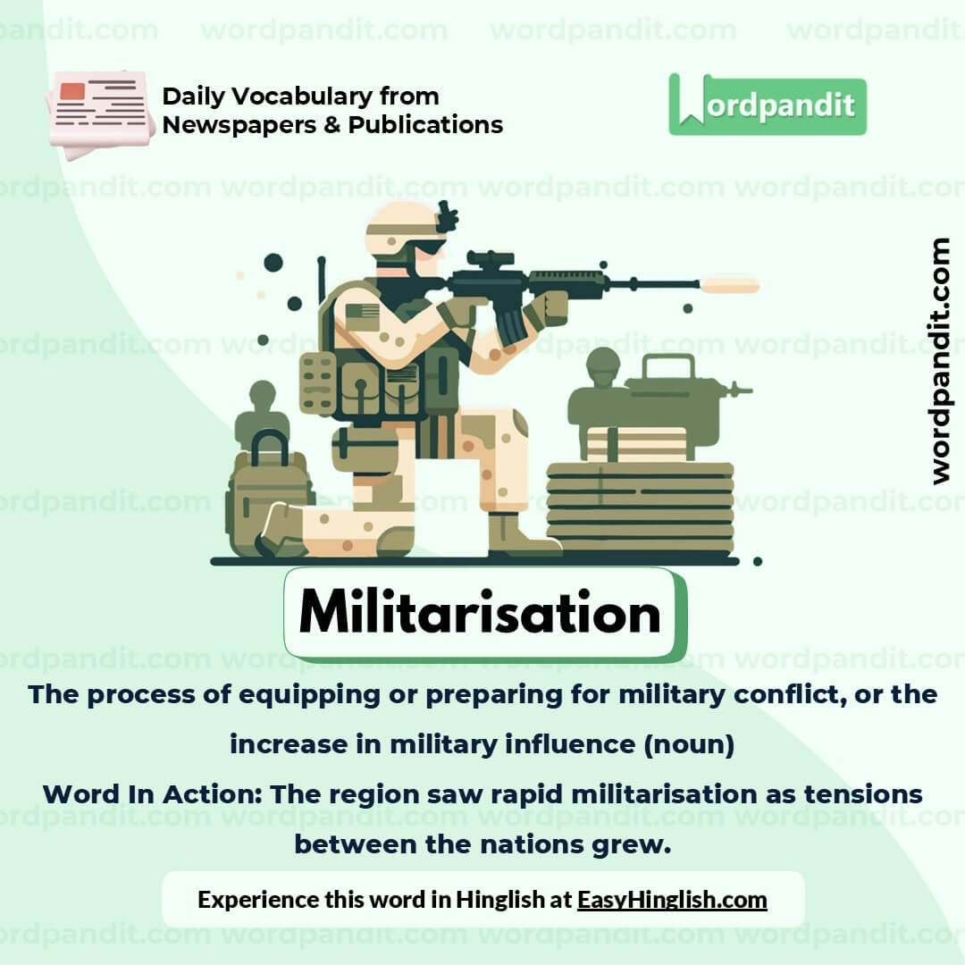 Militarisation Picture Vocabulary