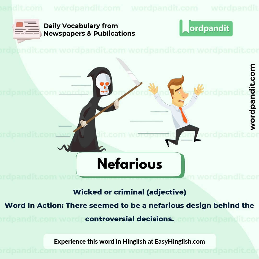 Nefarious Picture Vocabulary