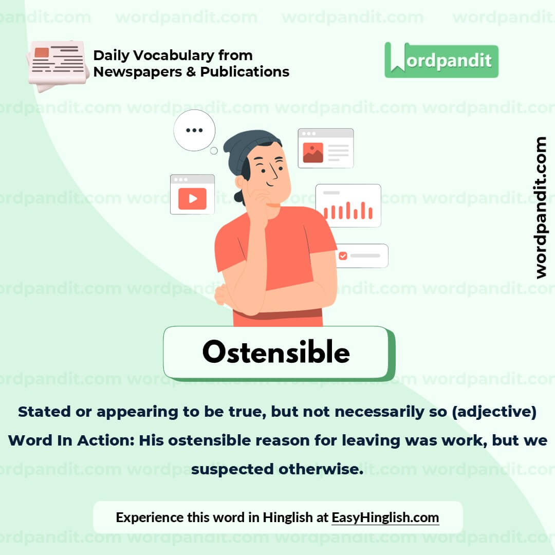 Ostensible Picture Vocabulary