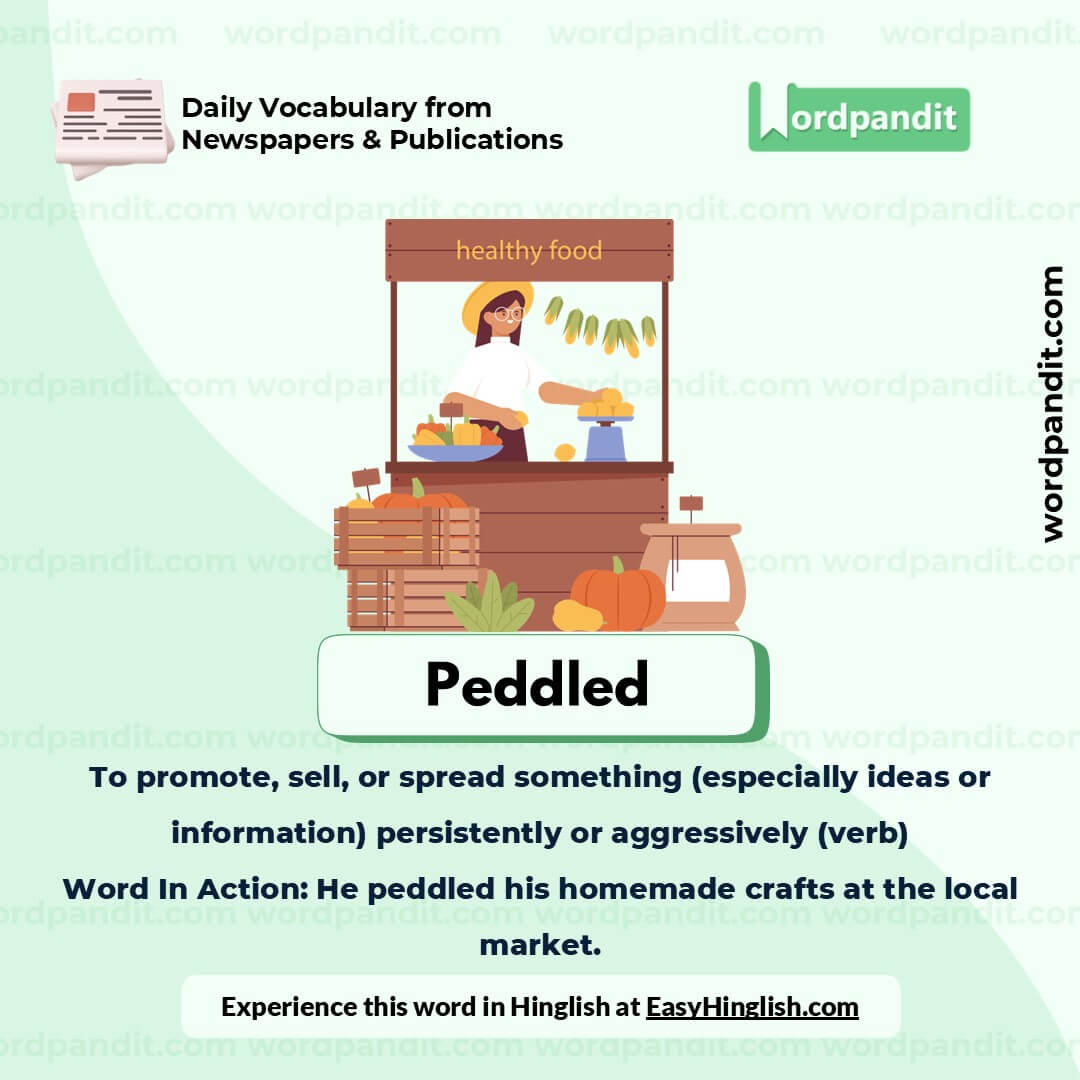 Peddled Picture Vocabulary