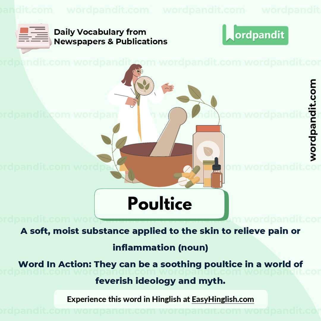 Poultice Picture Vocabulary