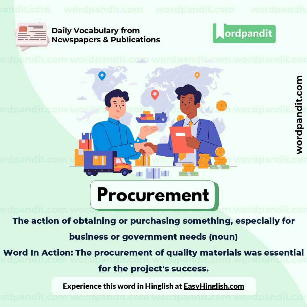 Procurement Picture Vocabulary