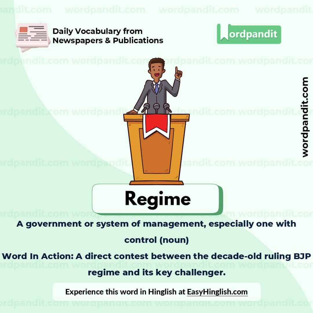 Regime Picture Vocabulary