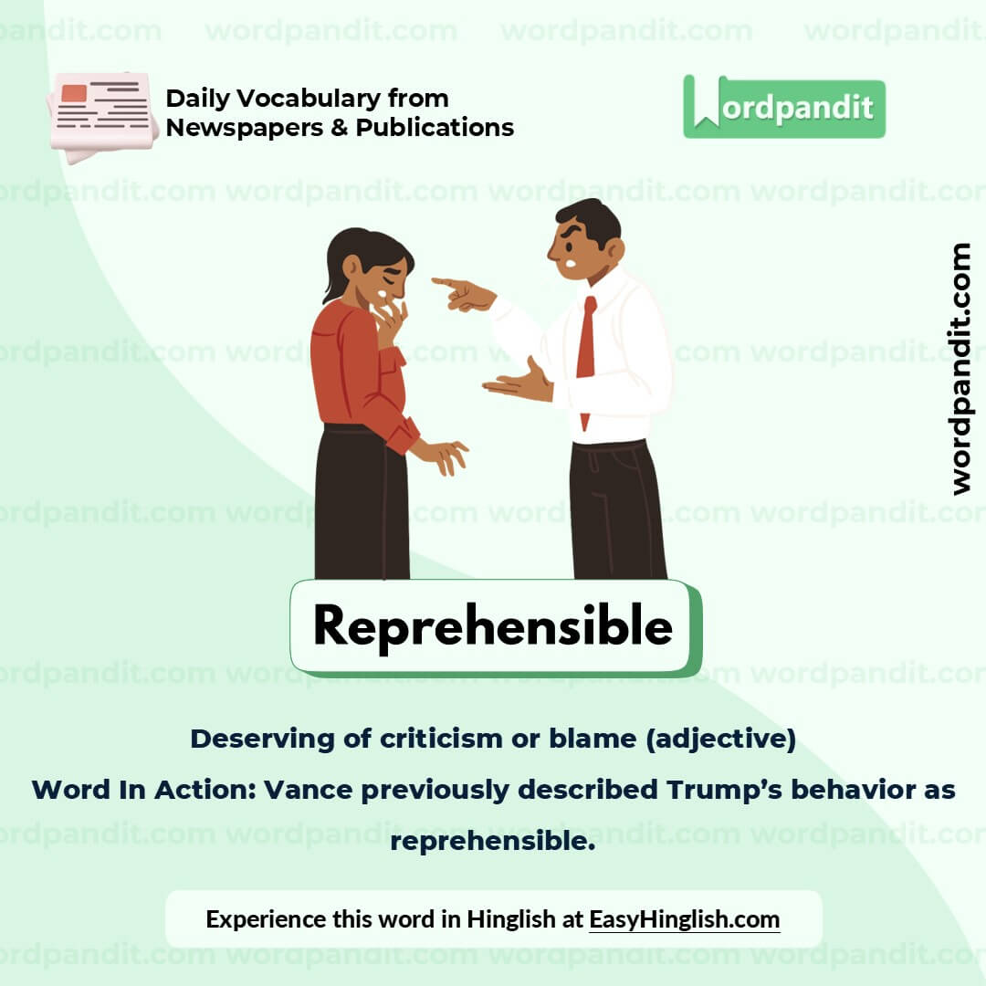 Reprehensible Picture Vocabulary