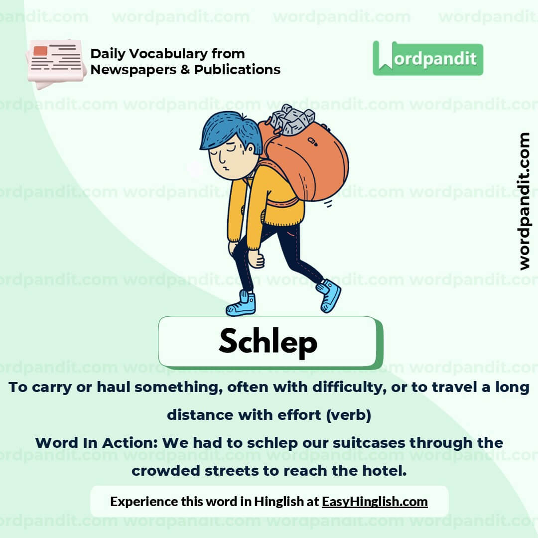Schlep Picture Vocabulary
