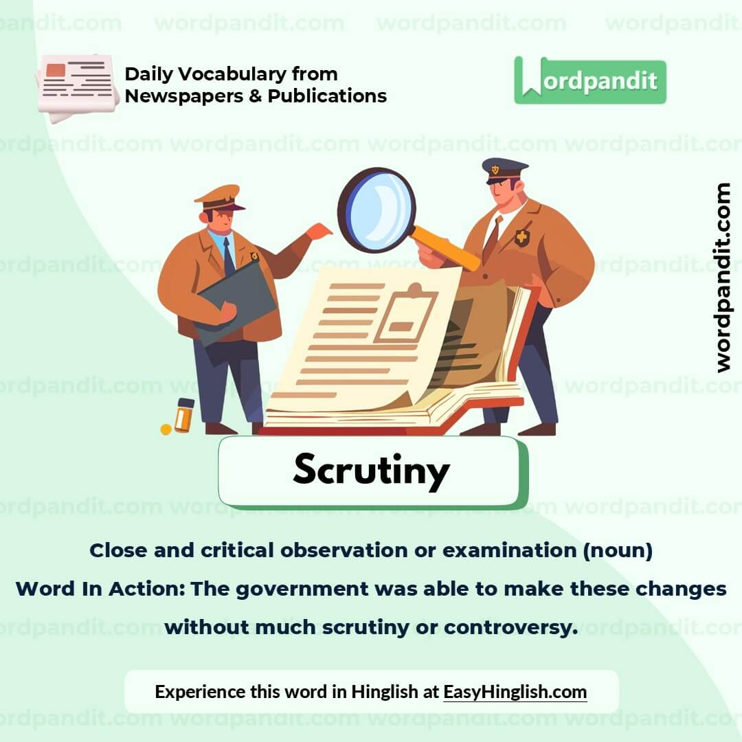 Scrutiny Picture Vocabulary