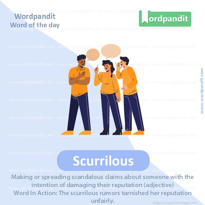 Scurrilous Picture Vocabulary