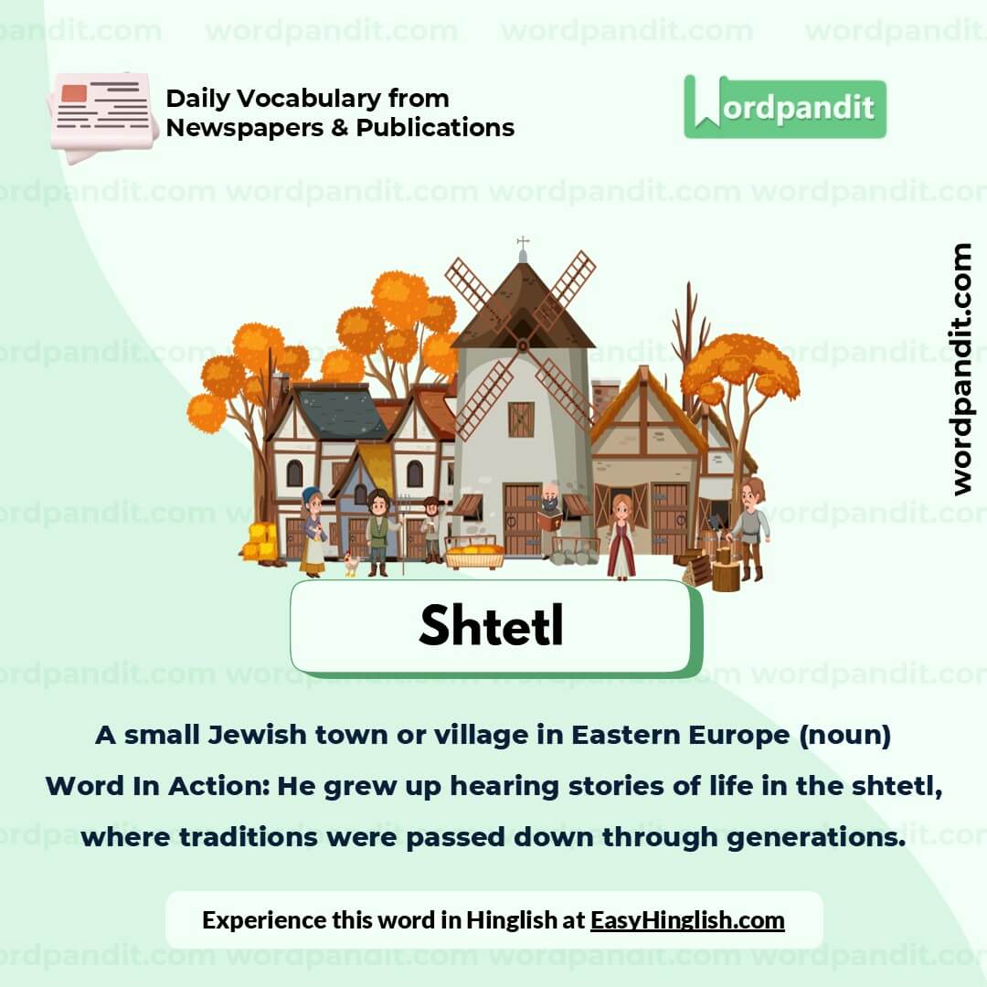 Shtetl Picture Vocabulary