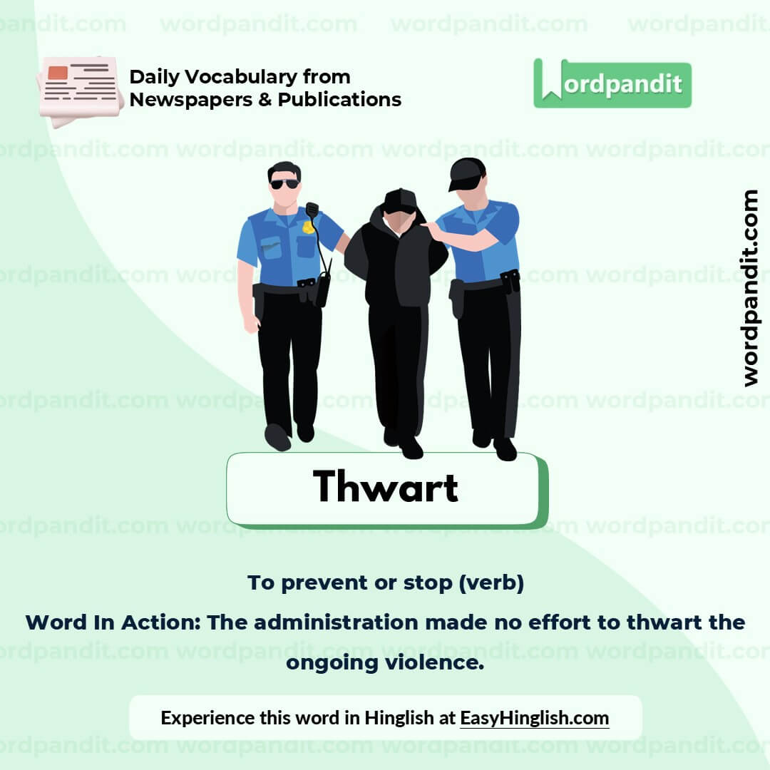 Thwart Picture Vocabulary