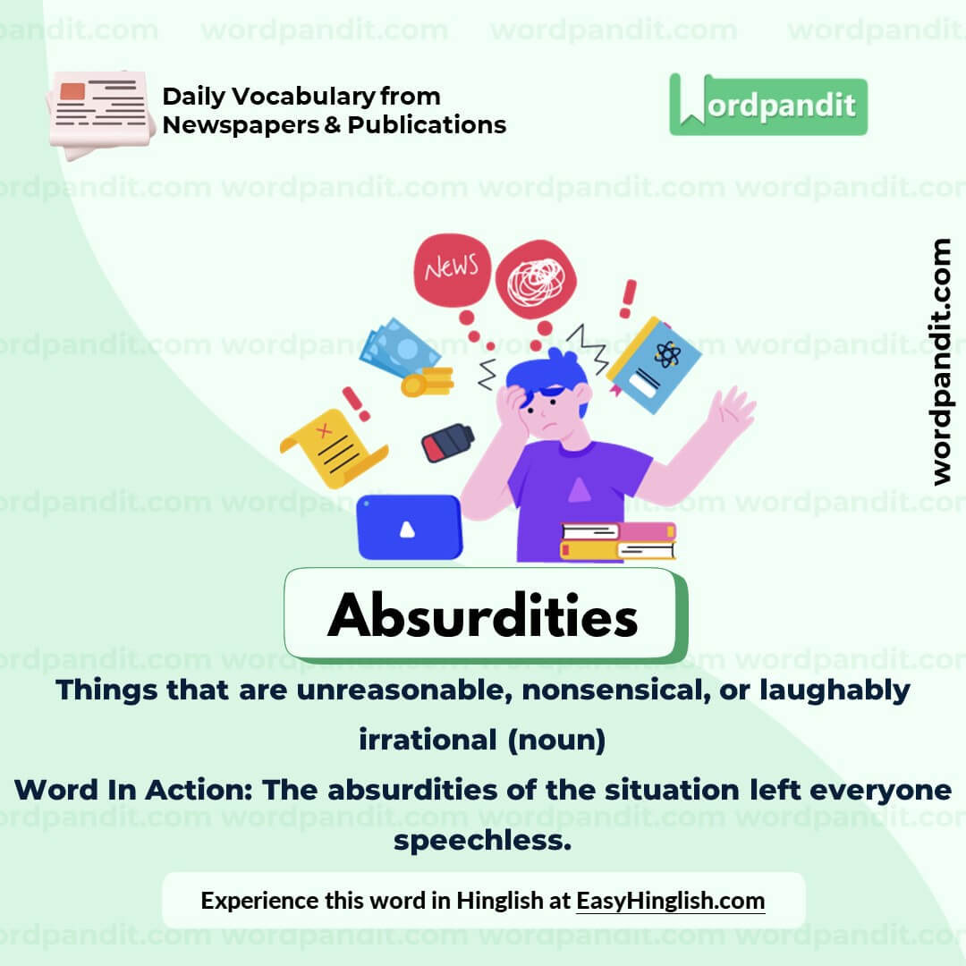 Absurdities Vocabulary Picture