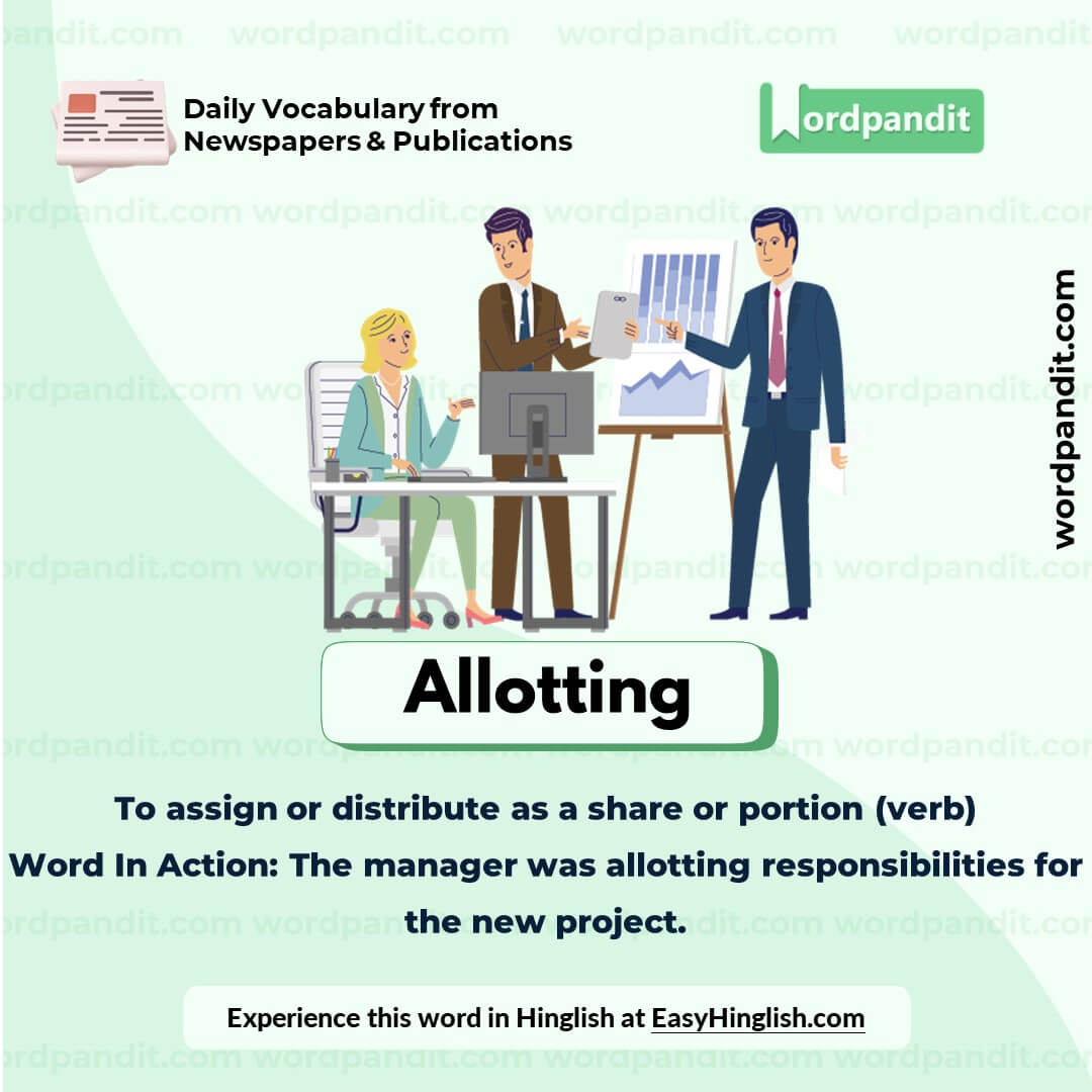 Allotting Vocabulary Picture