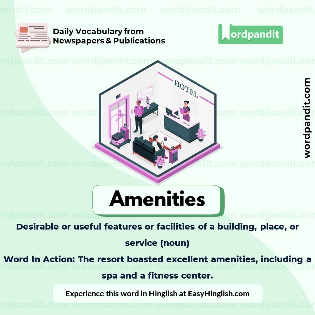 Amenities Bvocabulary Post