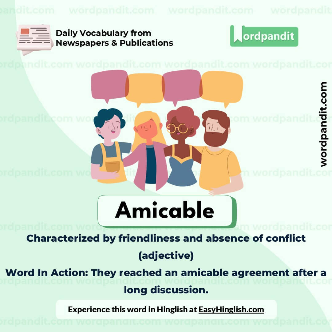 Amicable Vocabulary Picture