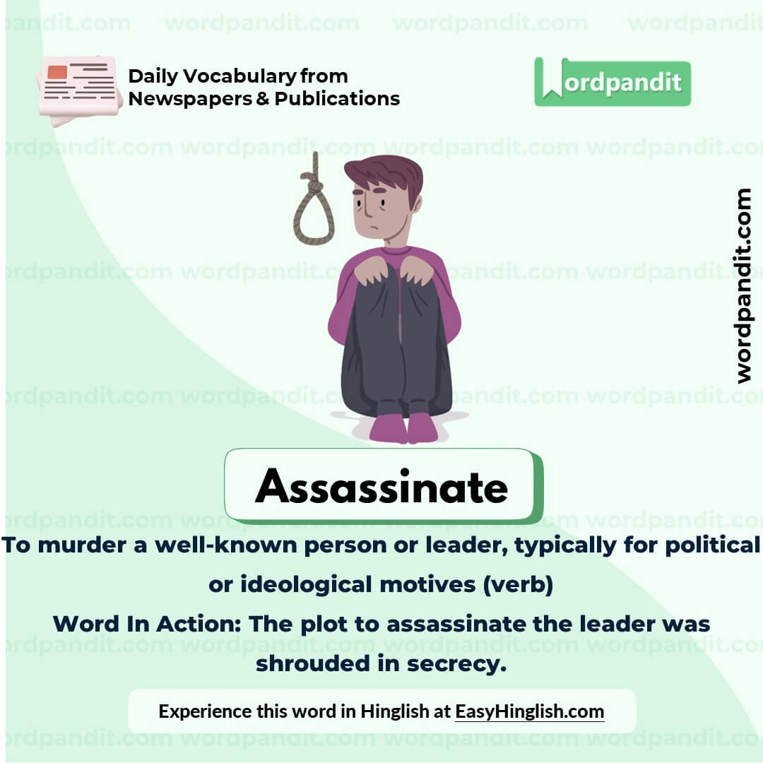 Assassinate Vocabulary Picture