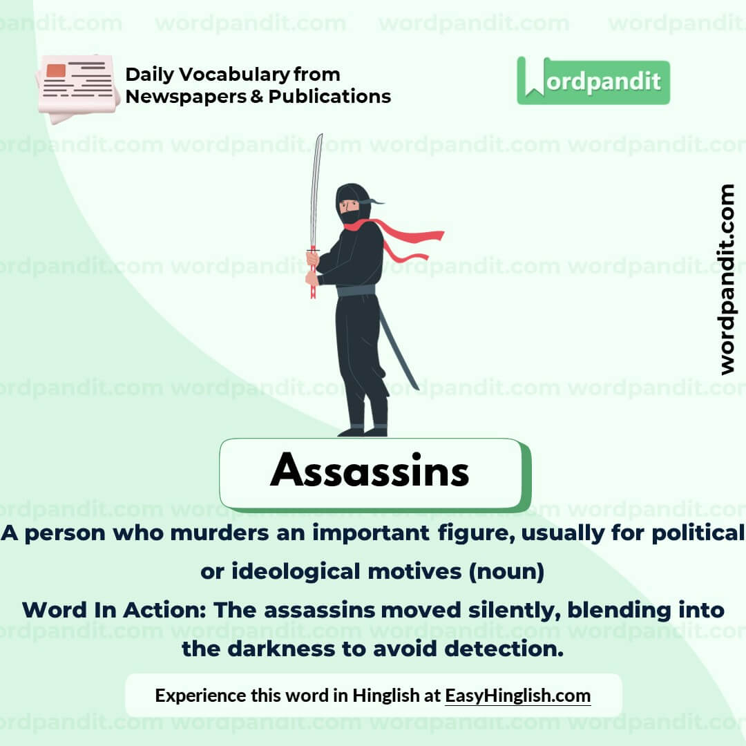 Assassins Vocabulary Picture Assassins Vocabulary Picture