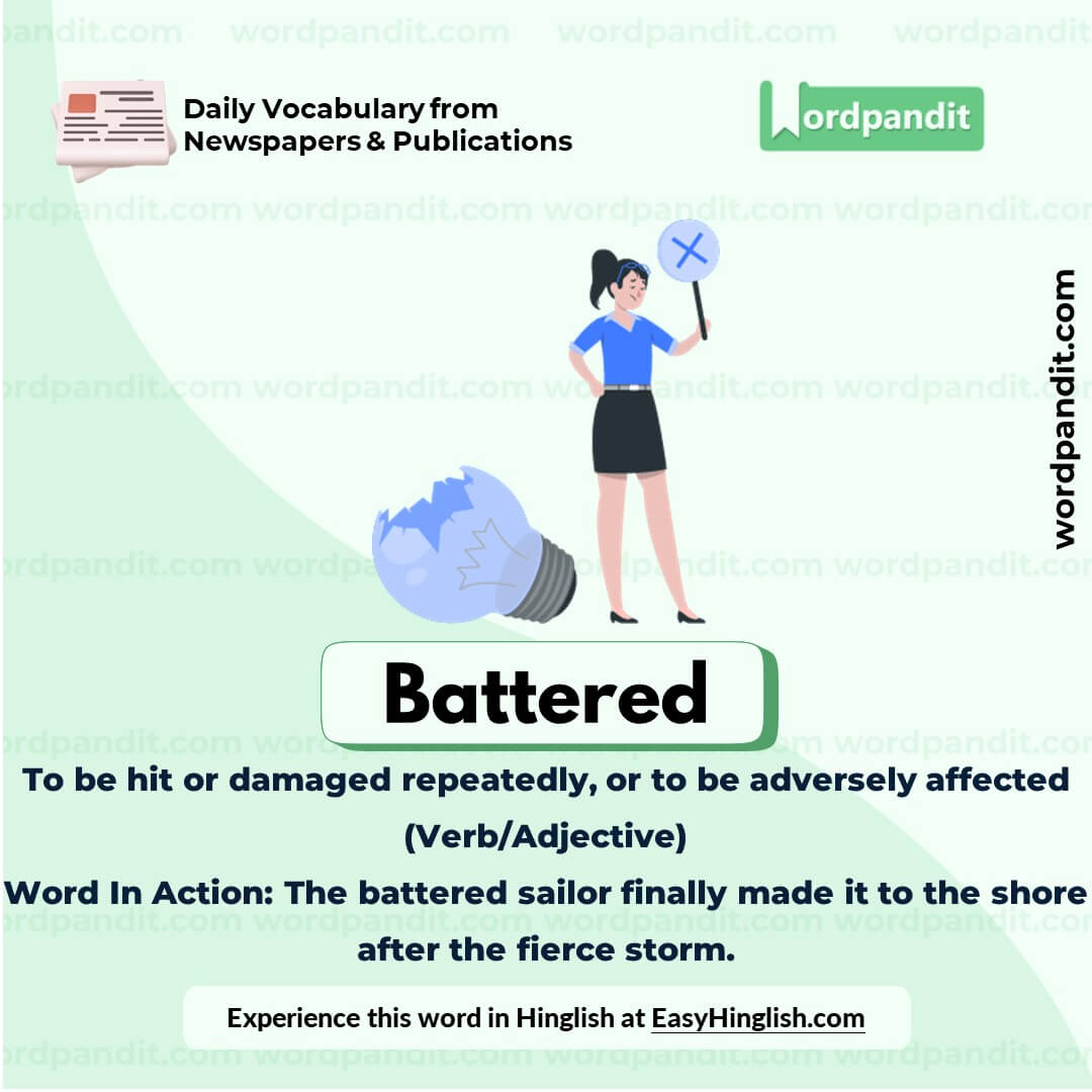 Battered Vocabulary Picture Battered Vocabulary Picture