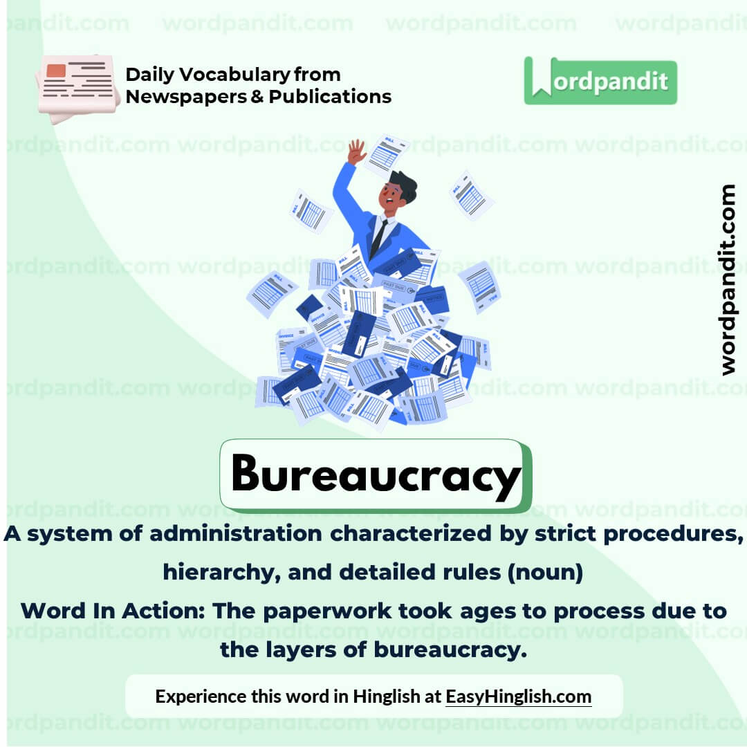 Bureaucracy Vocabulary Picture