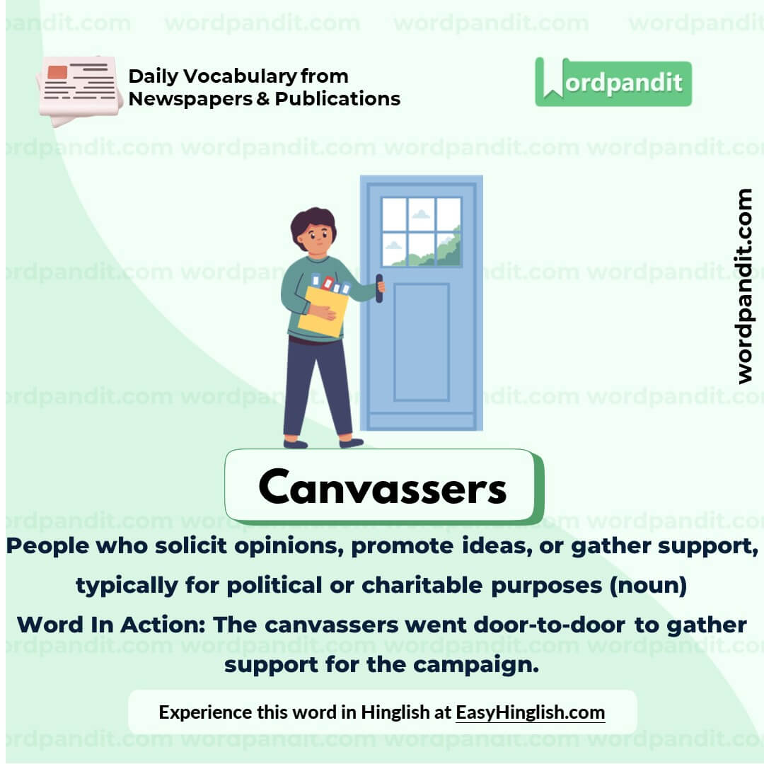 Canvassers Vocabulary Picture