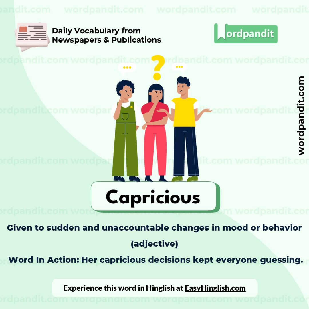 Capricious Picture Vocabulary