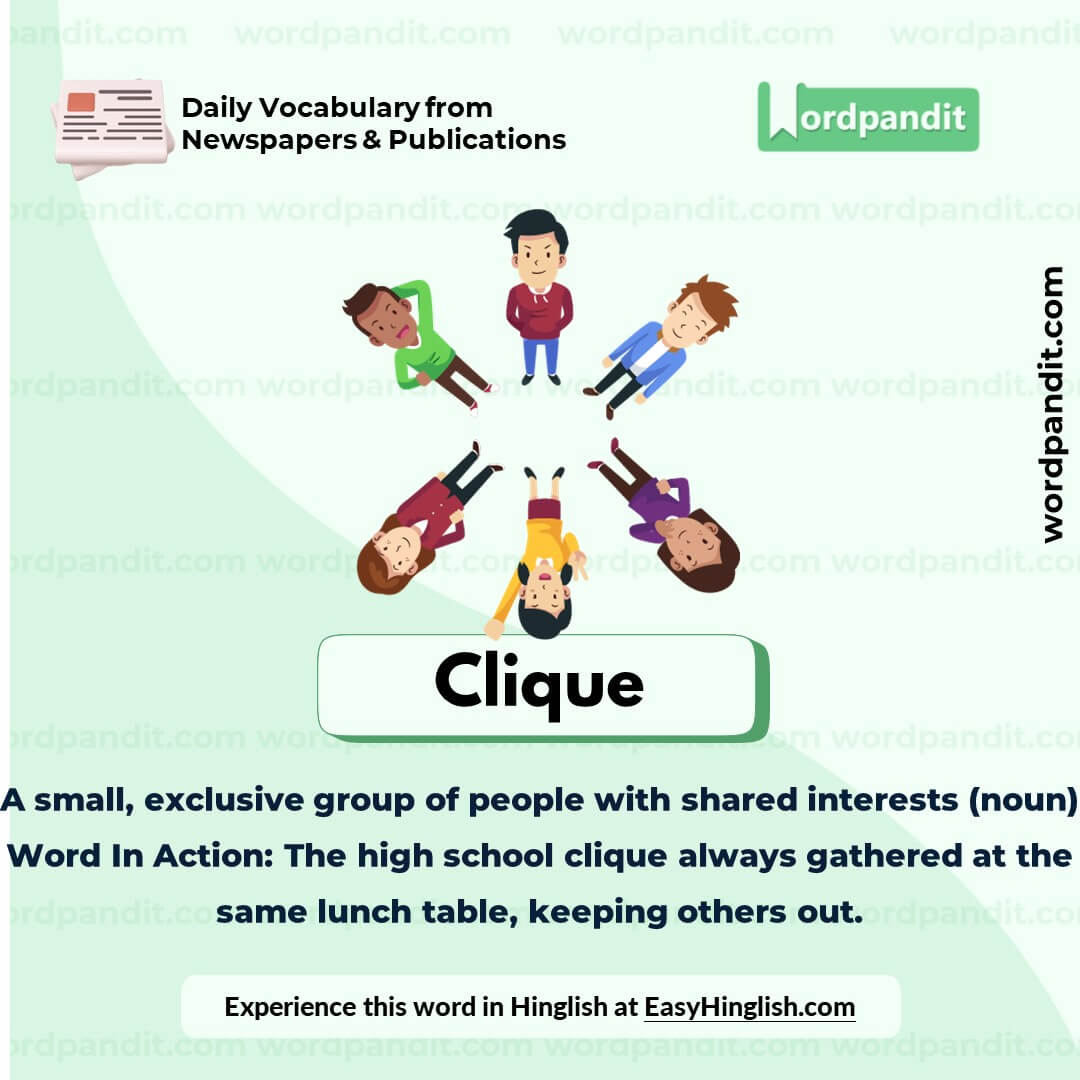 Clique Vocabulary Picture
