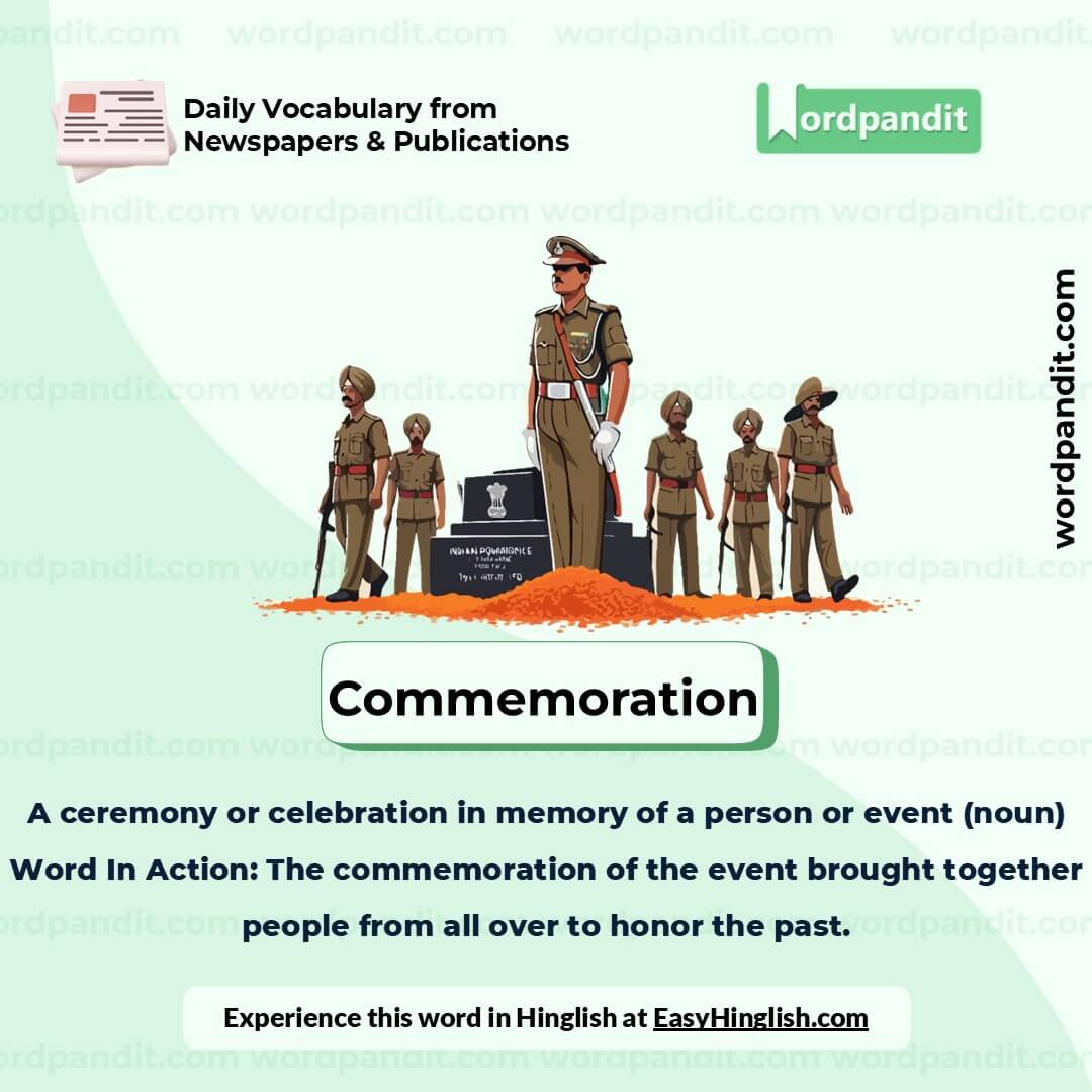 Commemoration Picture Vocabulary