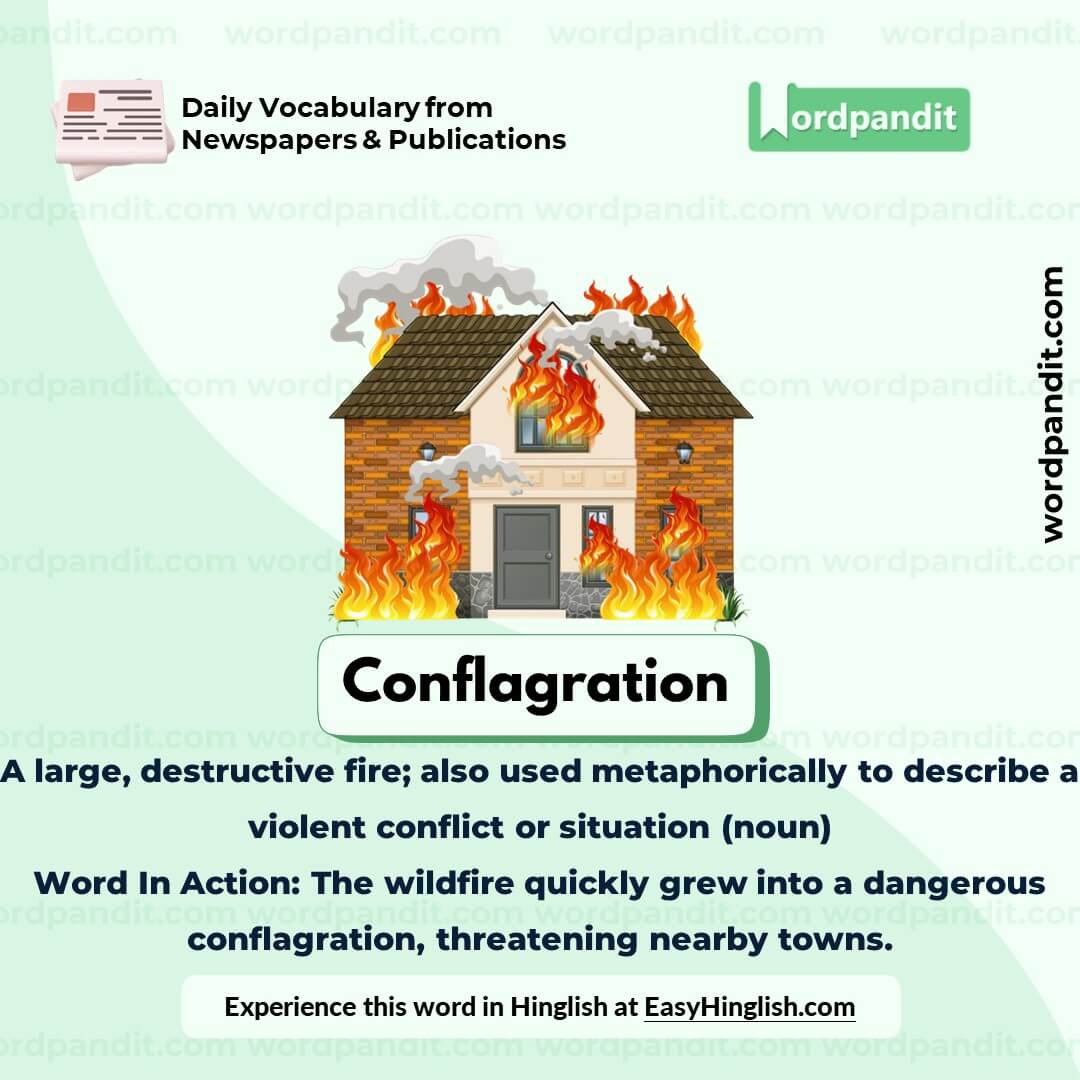 Conflagration Vocabulary Picture