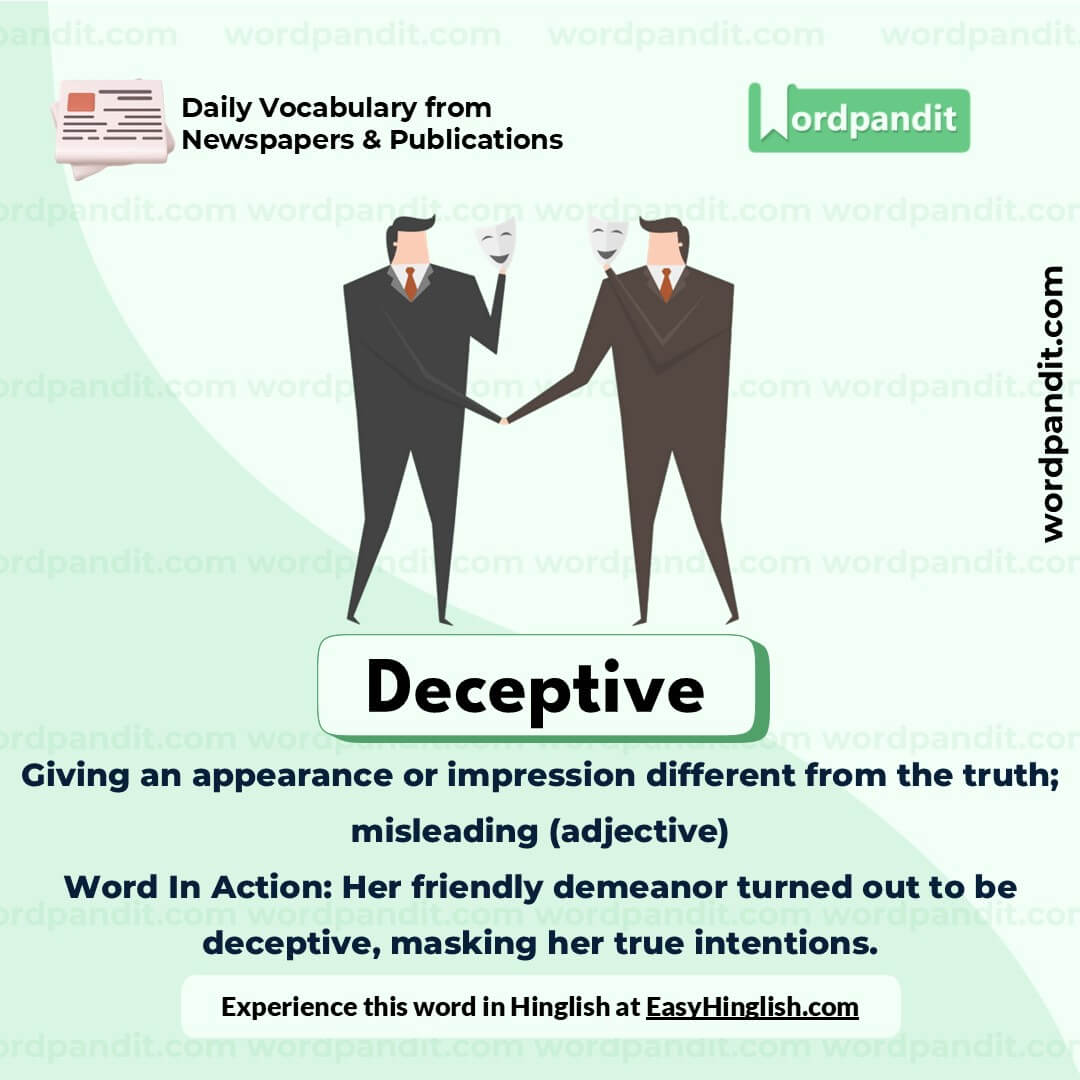 Deceptive Vocabulary Picture
