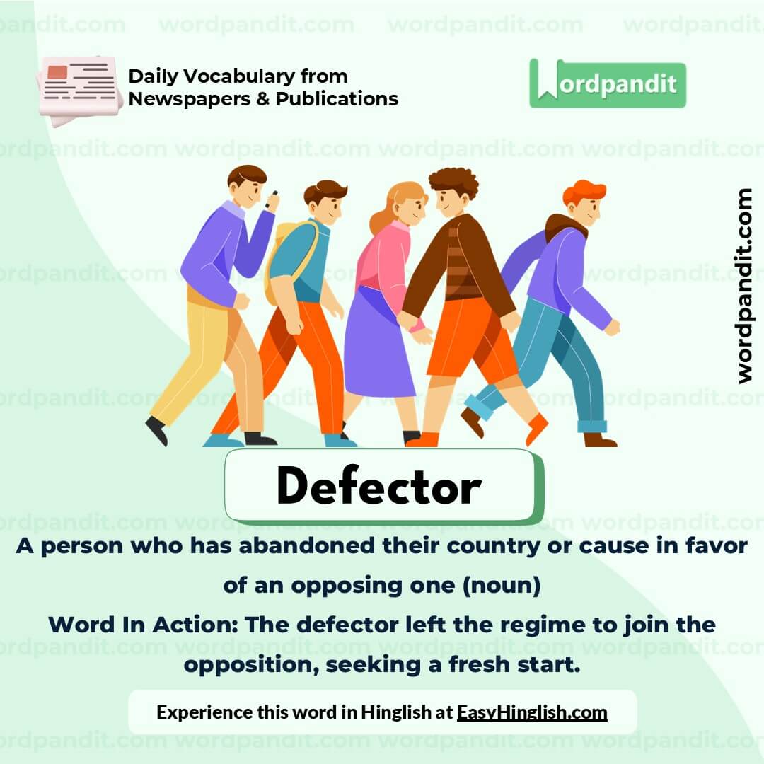 Defector Vocabulary Picture