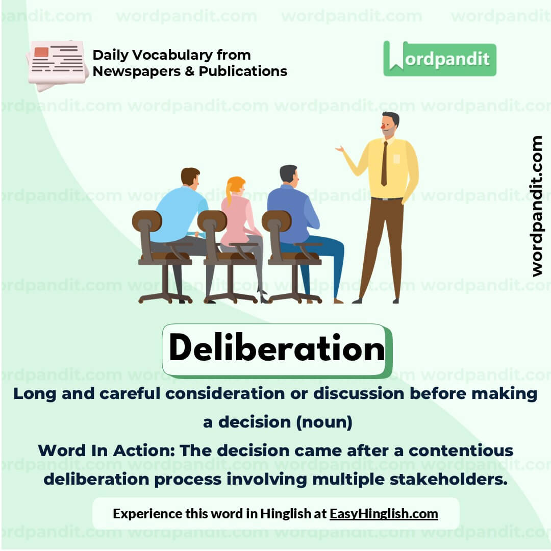 Deliberation Vocabulary Picture