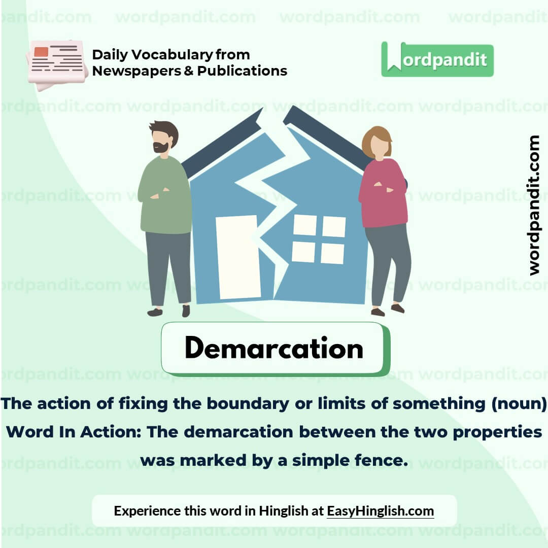 Demarcation Vocabulary Picture