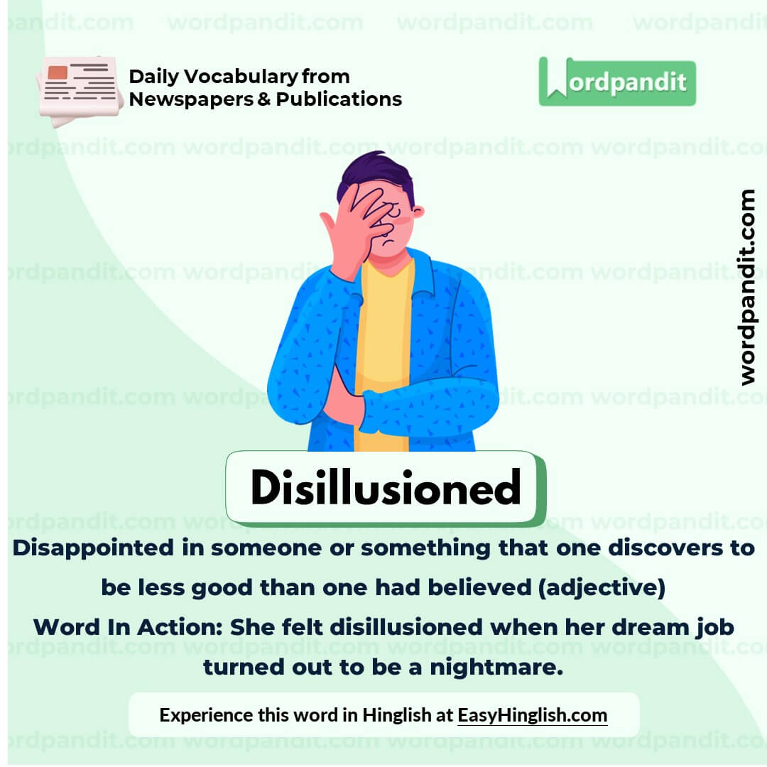 Disillusioned Vocabulary Picture