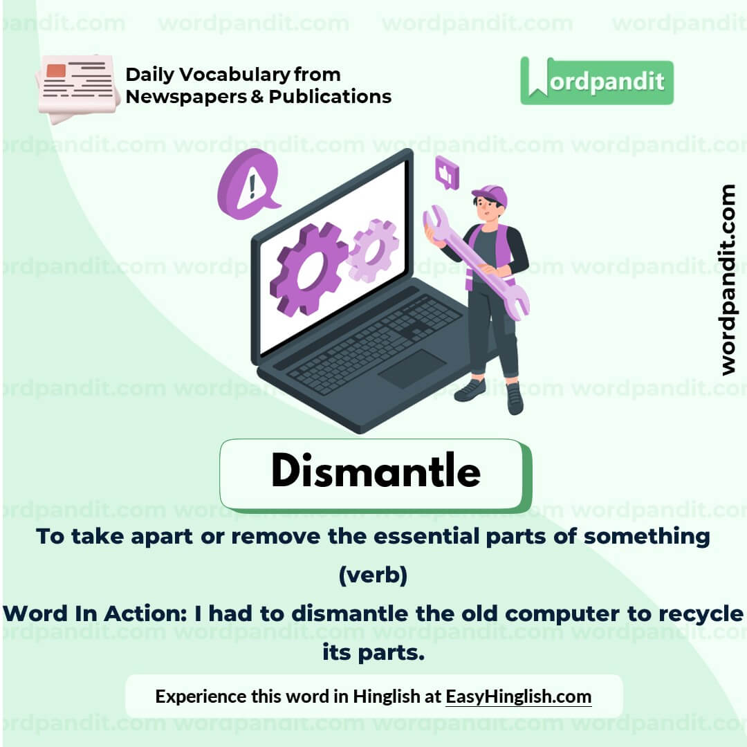 Dismantle Vocabulary Picture