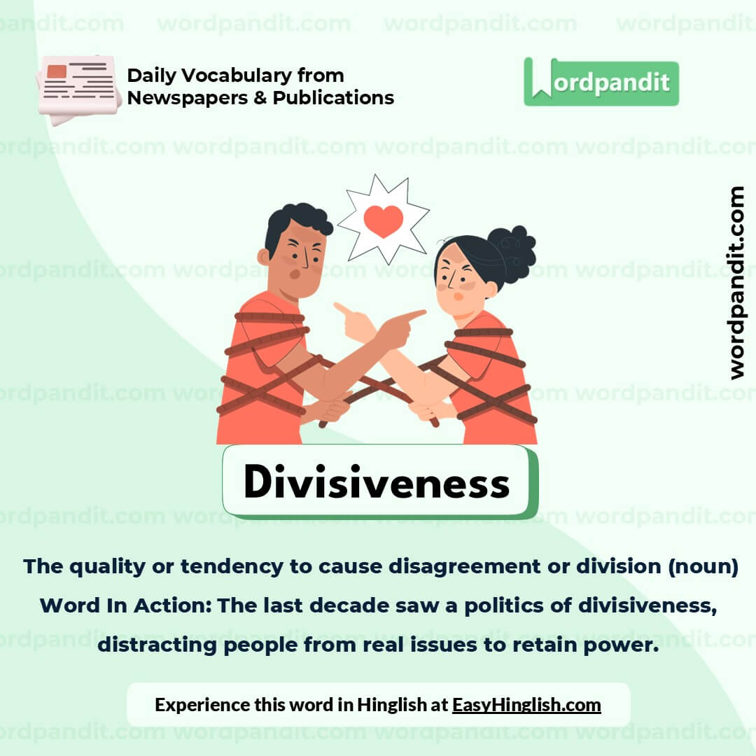 Divisiveness Picture Vocabulary
