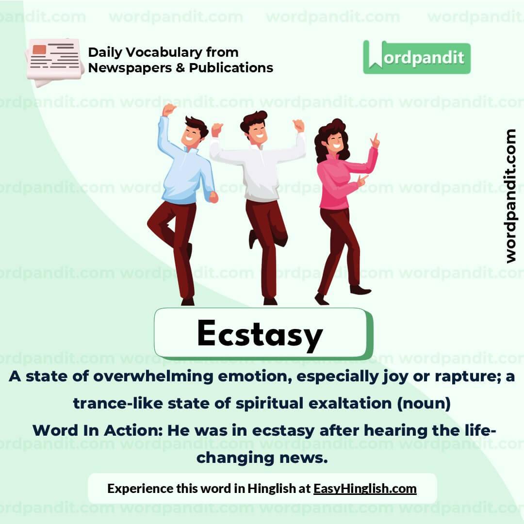 Ecstasy Vocabulary Picture