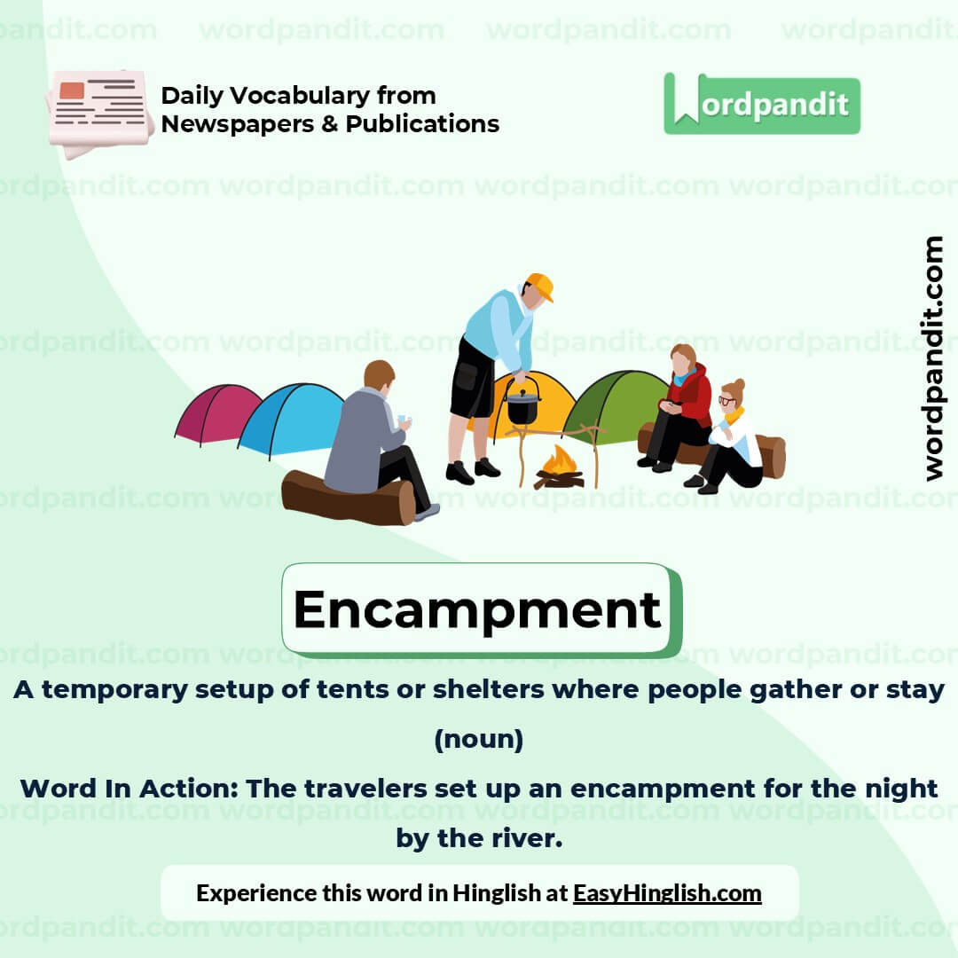 Encampment Picture Vocabulary