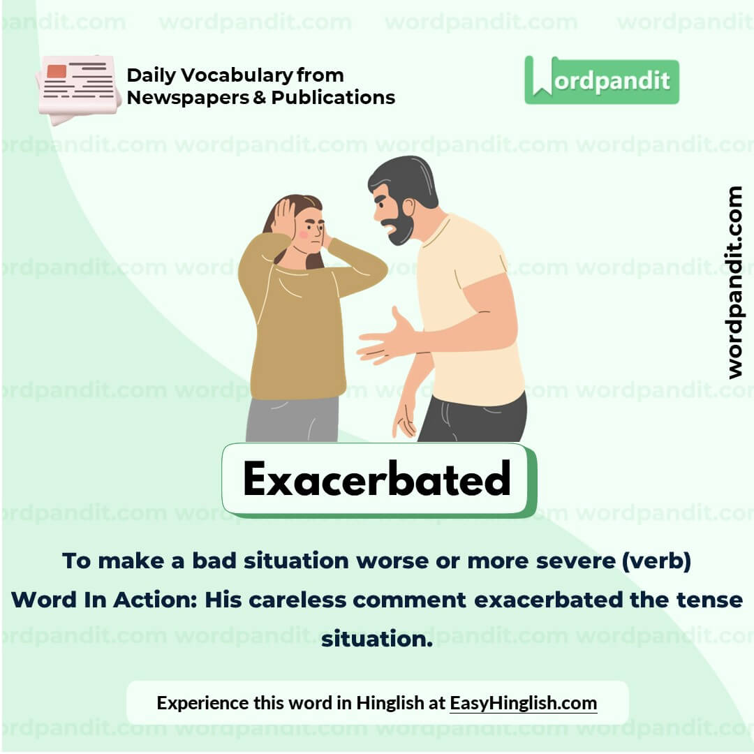 Exacerbated Vocabulary Picture