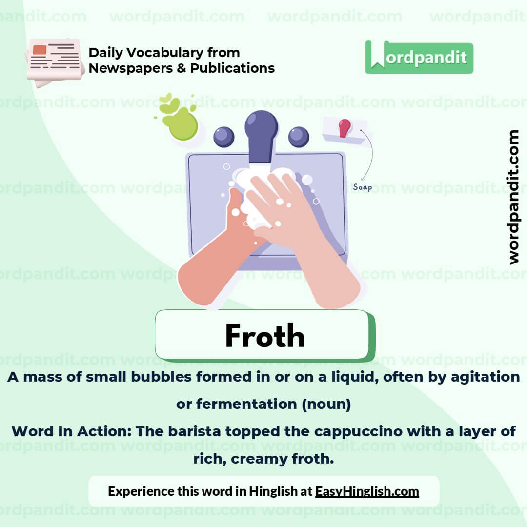 Froth Picture Vocabulary