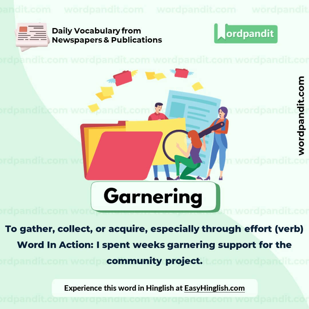 Garnering Vocabulary Picture