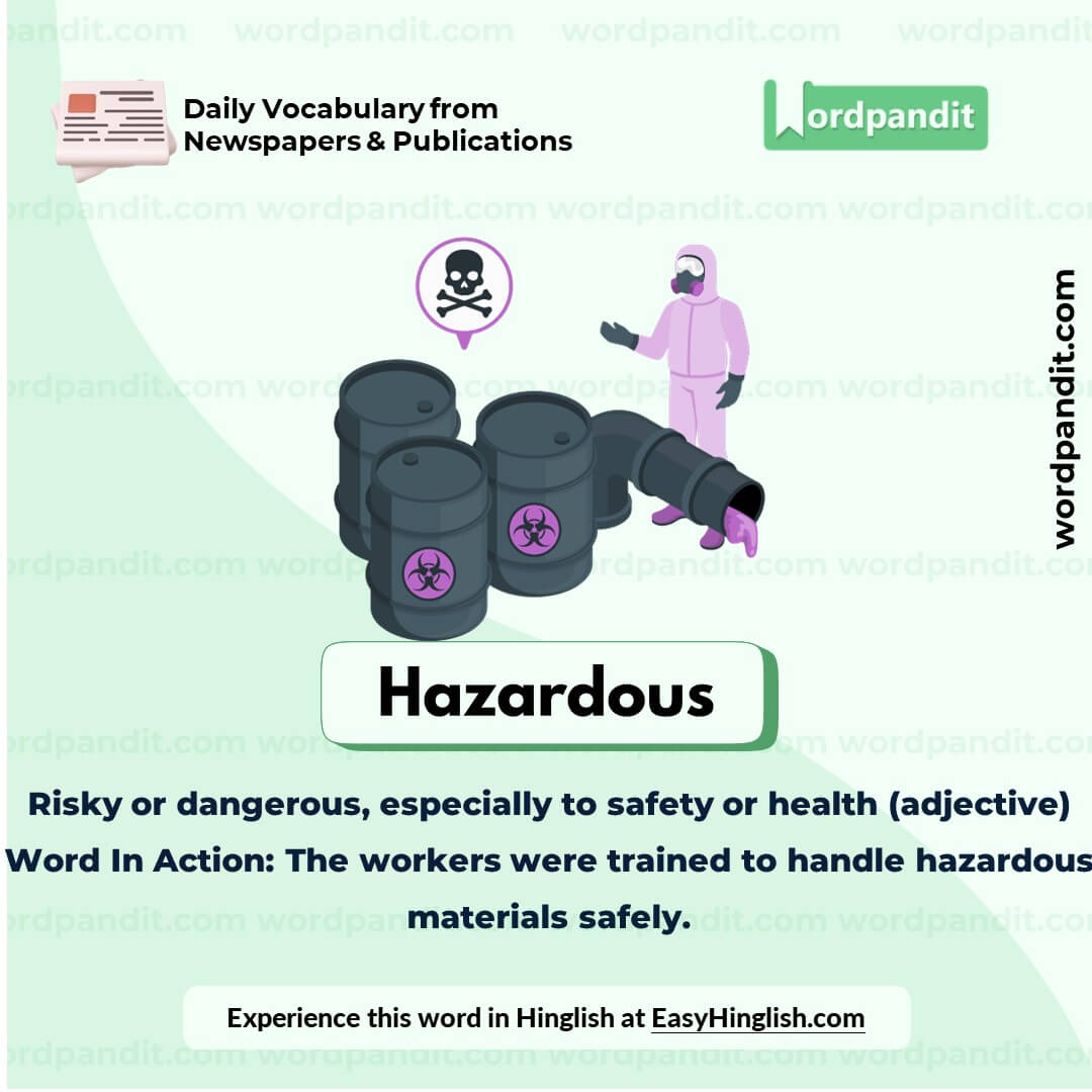 Hazardous Vocabulary Picture