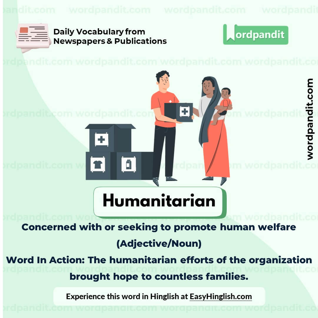 Humanitarian Vocabulary Picture