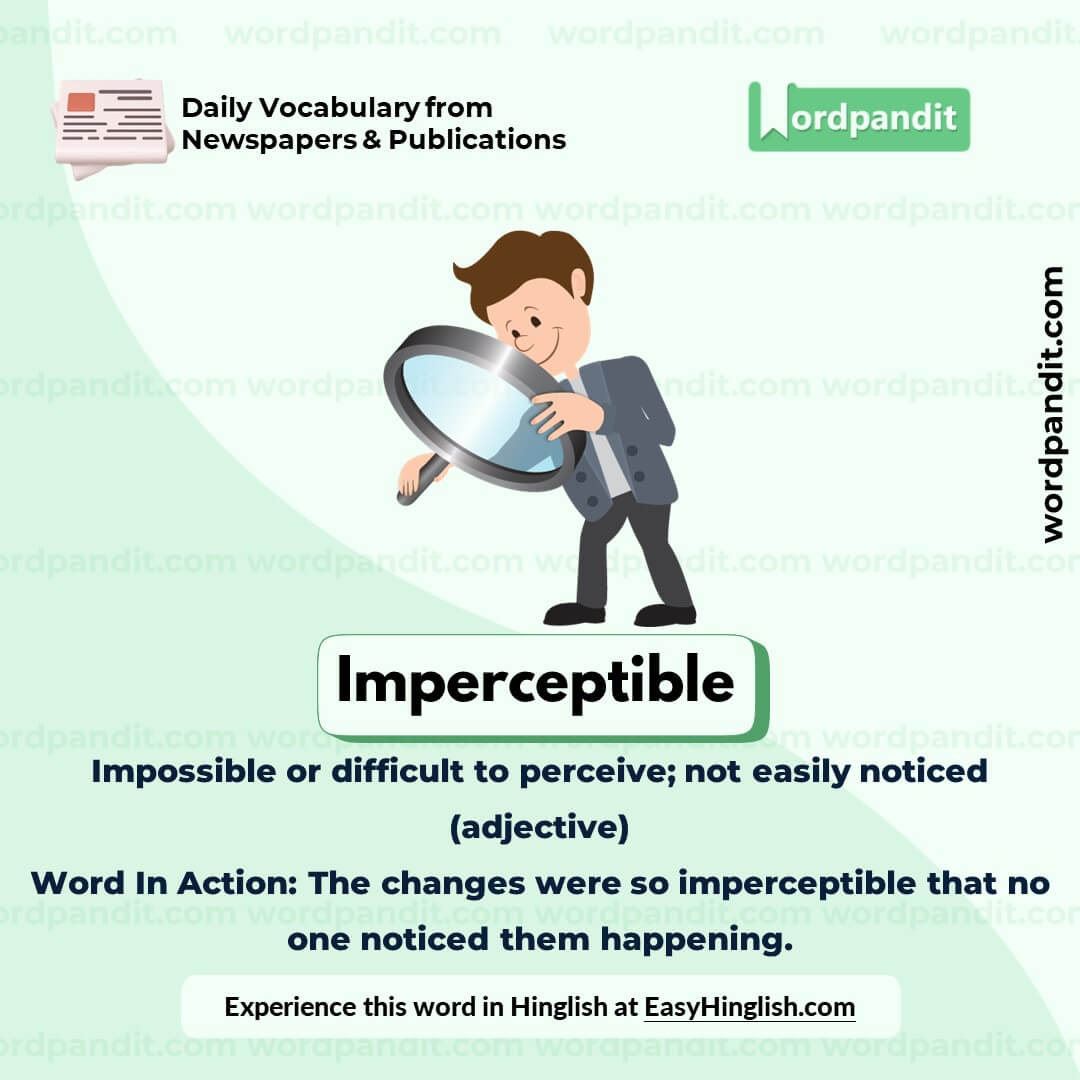 Imperceptible Vocabulary Picture
